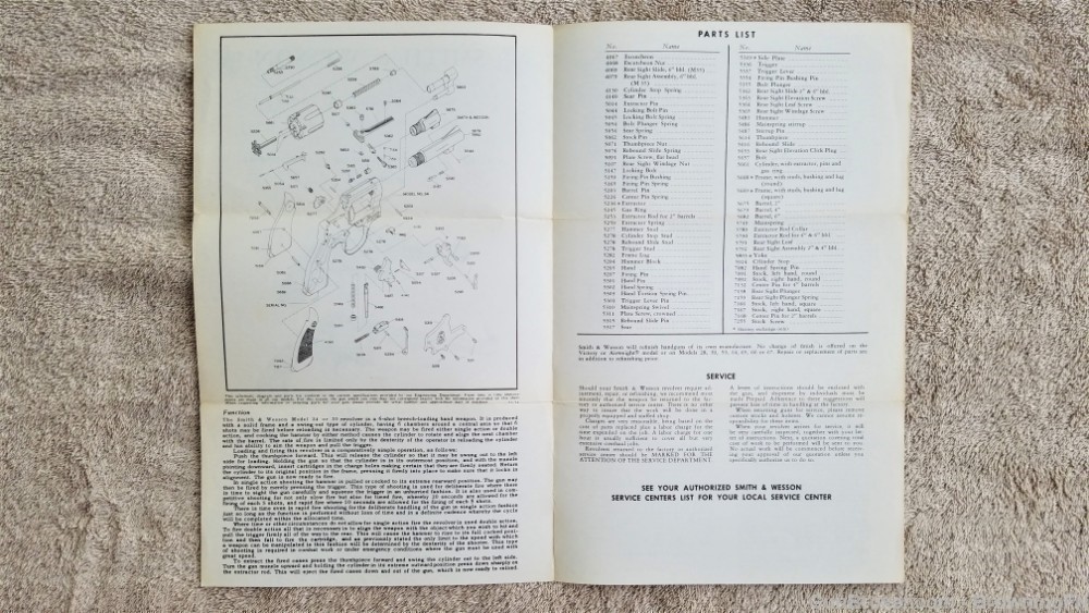 Orig S&W Model 34 35 Owners Instruction Manual 1974-img-1