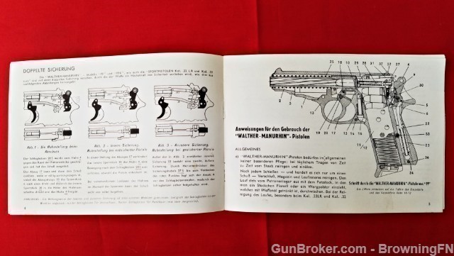 Orig Walther PP PPK Sport Owners Manual German-img-1