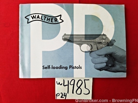 Orig Walther PP Owners Instruction Manual-img-0
