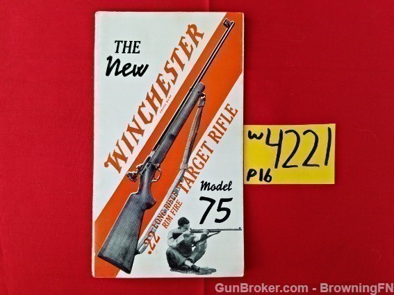 Orig Winchester Model 75 Target Rifle Flyer-img-0
