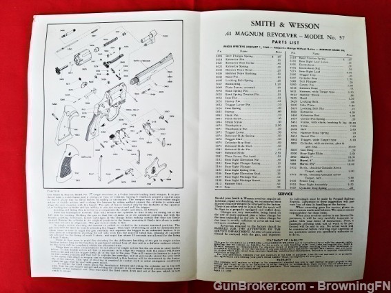 Orig S&W Model 57 Owners Manual 1960-img-1