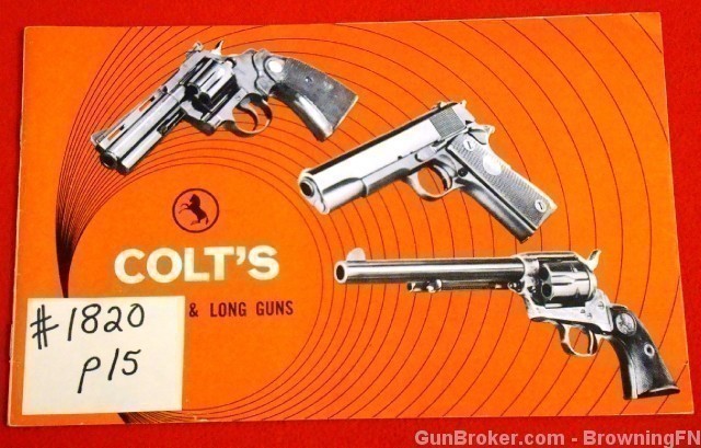 Orig Colt Catalog 1970?? All Models Python SAA .45-img-0