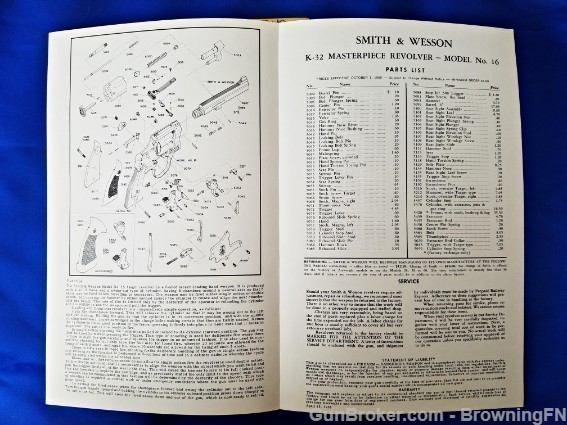 Orig S&W Model 16 Owners Manual 1969-img-1