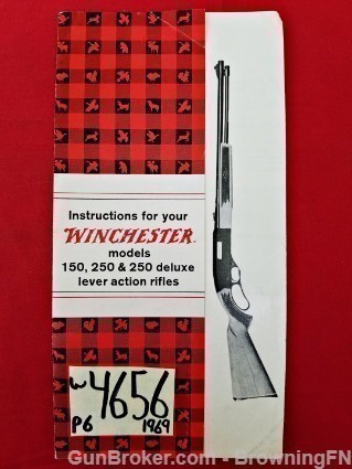 Orig Winchester Model 150 250 Owners Instruction Manual 1969-img-0