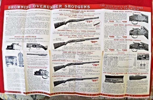 Orig Browning All Models Shotguns Flyer 1938-img-3