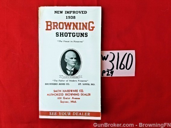 Orig Browning All Models Shotguns Flyer 1938-img-0