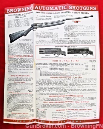 Orig Browning All Models Shotguns Flyer 1938-img-2