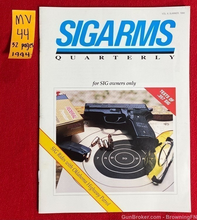 1994 Sig Sauer Quarterly Catalog .357 Sig All Models Catalog-img-0
