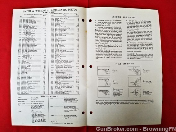 Orig S&W Model 41 Owners Instruction Manual 1973-img-1