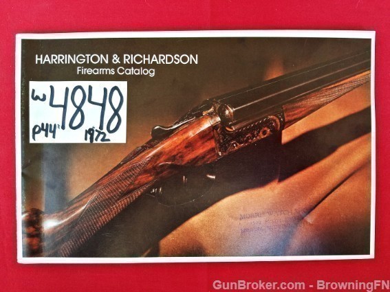 Orig Harrington & Richardson Firearms Catalog 1972-img-0