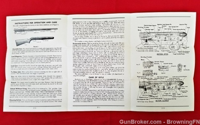 Orig Remington Model 550-1 Owners Instruction Manual 1952-img-1