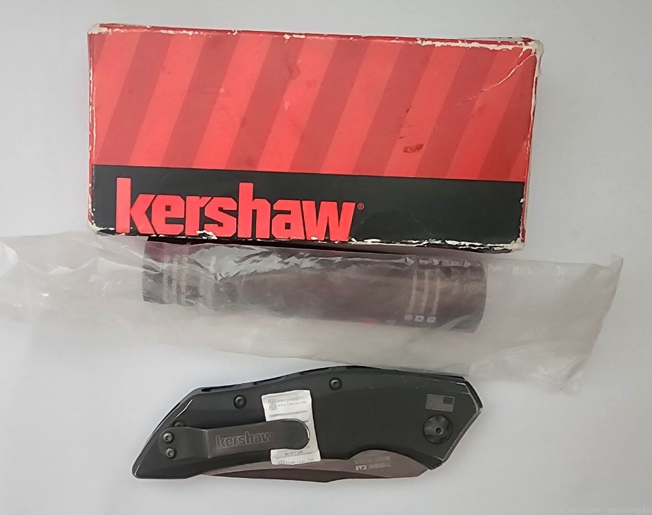 New Kershaw Launch Auto#1 Blackwash  7100BW-img-6