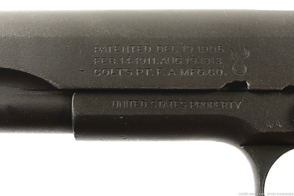 Rare WW2 Savage Slide Colt Frame 1911 Pistol - SN: 378592 (C&R)-img-26