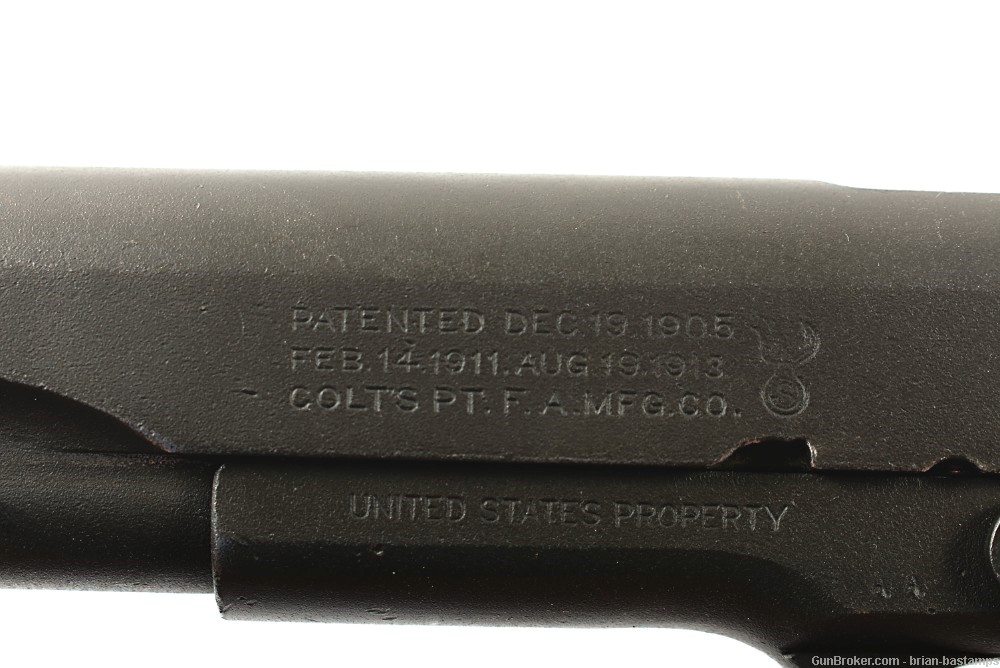 Rare WW2 Savage Slide Colt Frame 1911 Pistol - SN: 378592 (C&R)-img-27