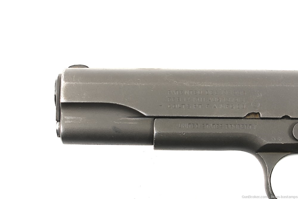 Rare WW2 Savage Slide Colt Frame 1911 Pistol - SN: 378592 (C&R)-img-19