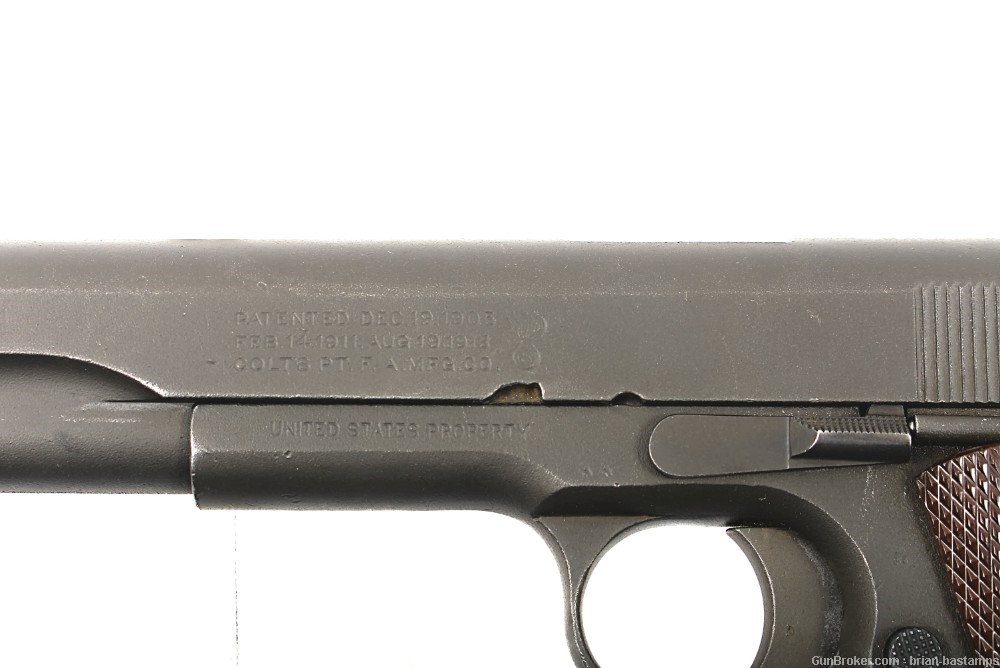 Rare WW2 Savage Slide Colt Frame 1911 Pistol - SN: 378592 (C&R)-img-18