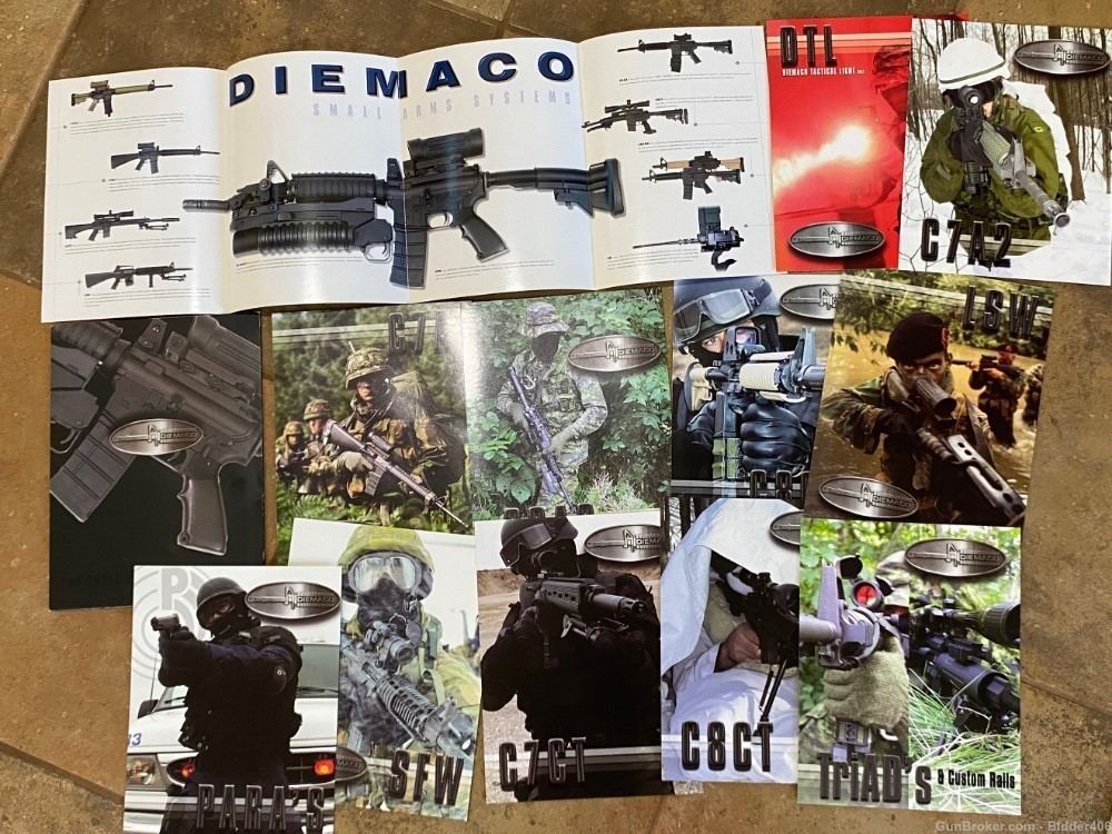 Huge lot Diemaco C7 C8 M16 LMG documents, factory binder, manuals and more -img-6