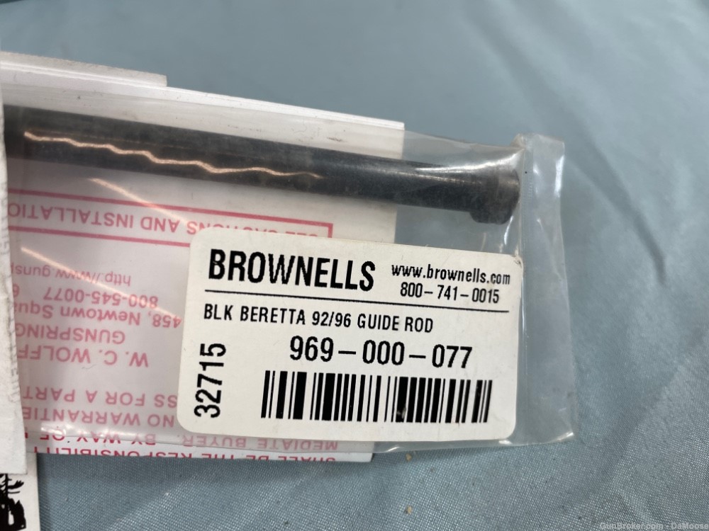 Brownell's Beretta 92 / 96 Black Wolff Guide Rod NEW-img-1