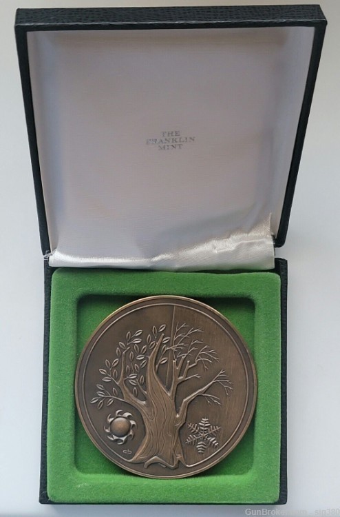 VINTAGE 1973 FRANKLIN MINT THE TREE OF TIME ANNUAL CALENDAR ART MEDAL-img-5