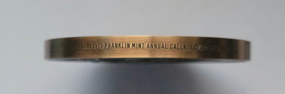 VINTAGE 1973 FRANKLIN MINT THE TREE OF TIME ANNUAL CALENDAR ART MEDAL-img-4