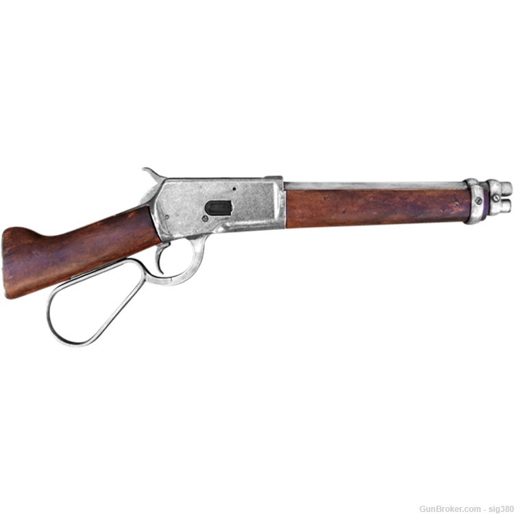 Old West WINCHESTER MARE'S LEG RIFLE CUT-DOWN Non-Firing Replica -img-0