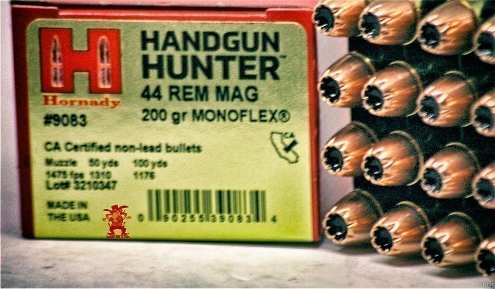 44 mag HORNADY 44 MAGNUM 200 Grain "Monoflex"® Handgun Hunter 20 Rds-img-2