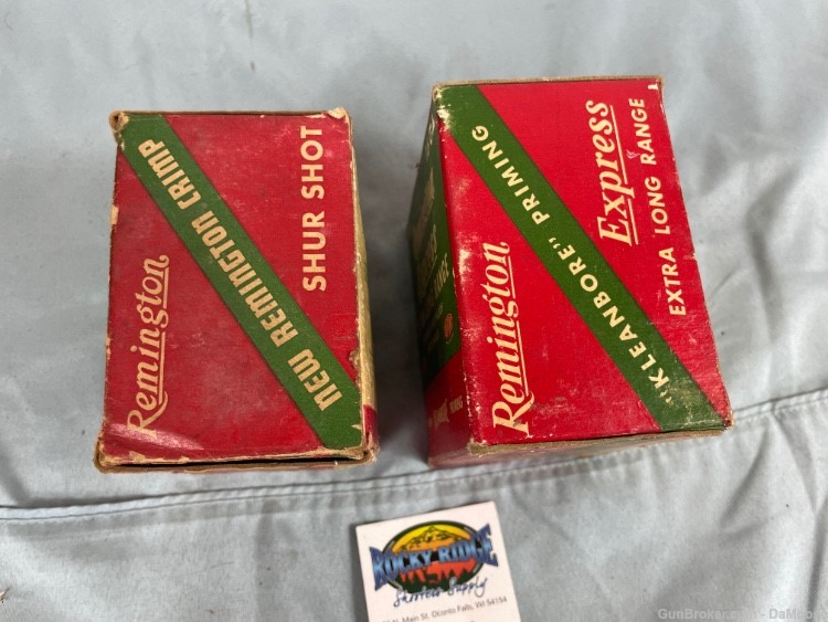 Vintage Remington Kleanbore Shotshell Boxes + Ammo 16-GA & 20-GA NICE! -img-2