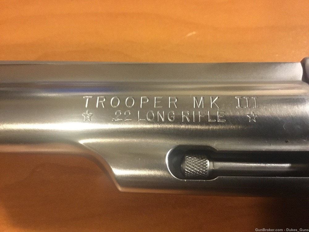 Colt 6” E-Nickel Trooper MK III .22LR CLEARFIELD Companion Set Rare Unfired-img-2