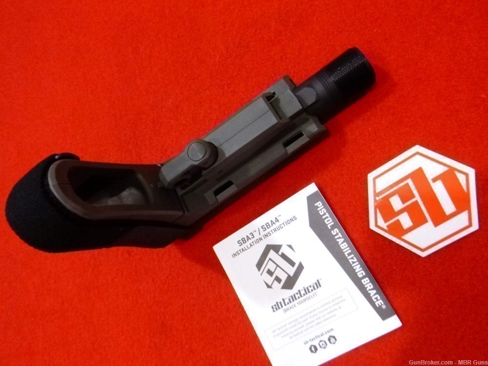 SBA3 SB Tactical AR Pistol Brace w/ Adjustable Buffer Tube ODG SBA3-04-SB-img-4