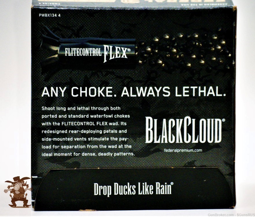 12ga FEDERAL Premium Black Cloud 12 Gauge 3½" STEEL No.4 Shot 1¼oz 25 RDS-img-5