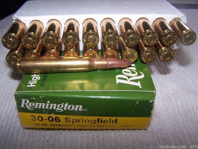 Remington Springfield 30-06 180 GR. Soft Point 20 CTGs.-img-0