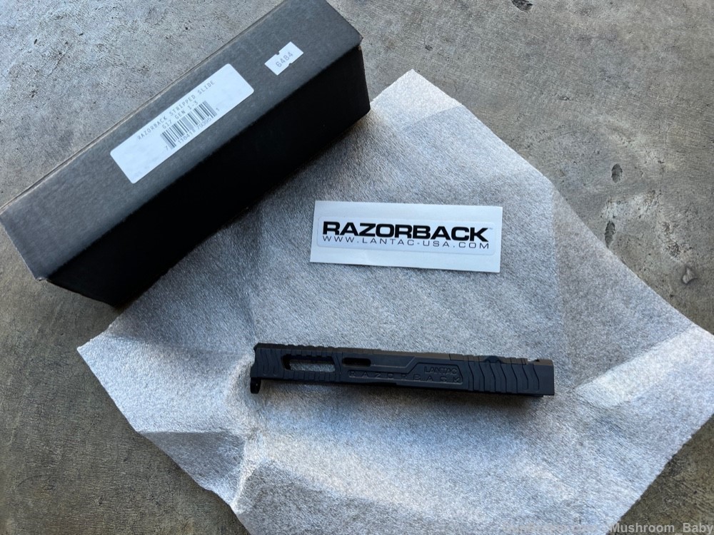 LANTAC RAZORBACK Slide for Glock 17 Gen 1-3 G17 RMR Cut GEN 3 agency Zev-img-1