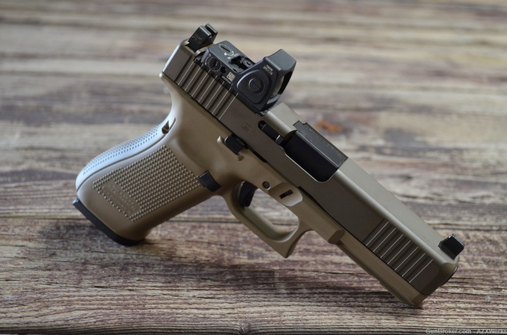 Glock 20 G5 MOS Trijicon RMR type 2 NS X-Werks Patriot brown Magpul FDE -img-3