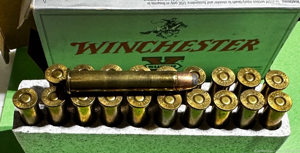 20 rounds of new old stock Winchester Super-X 38-55 Win 255 grain SP ammo-img-1