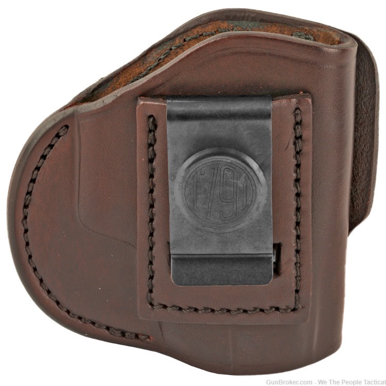 1791 4 Way Holster Size 4 IWB or OWB Holster Signature Brown Leather NEW-img-1