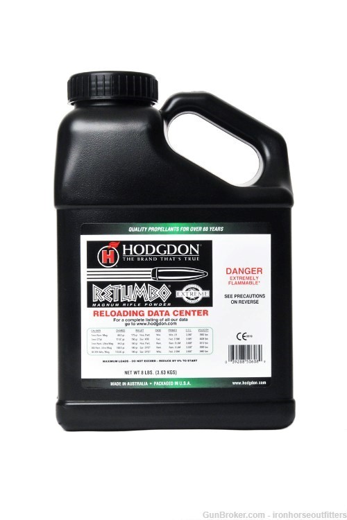 Hodgdon RETUMBO Smokeless Powder | 8 lb| Mfg 01/2024-img-0