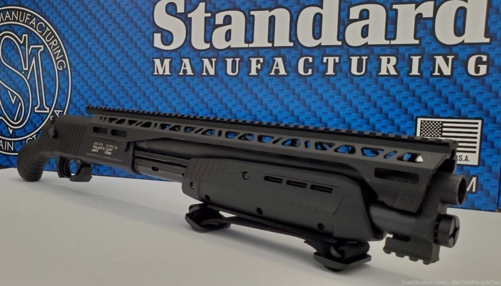Standard Manufacturing SP-12 Pump Action 12 Ga Shotgun 14.5" Black NEW-img-1