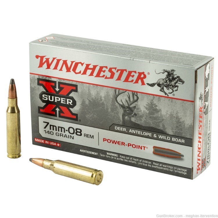 Winchester Sprx Pwr Pnt 7mm-08 140gr - 20 Rounds-img-0