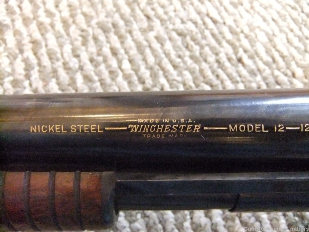 Winchester Model 12 Pump take down  12 Ga 29.5 " Mfg in 1929 or 30  C&R OK-img-31
