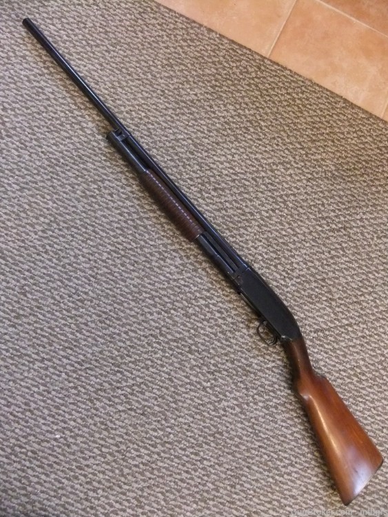 Winchester Model 12 Pump take down  12 Ga 29.5 " Mfg in 1929 or 30  C&R OK-img-1