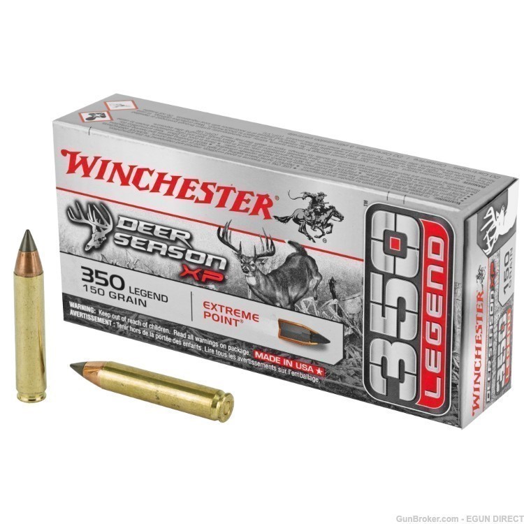 Winchester Deer Season 350 Legend 150 Grain Extreme Point - 20 Rounds-img-0