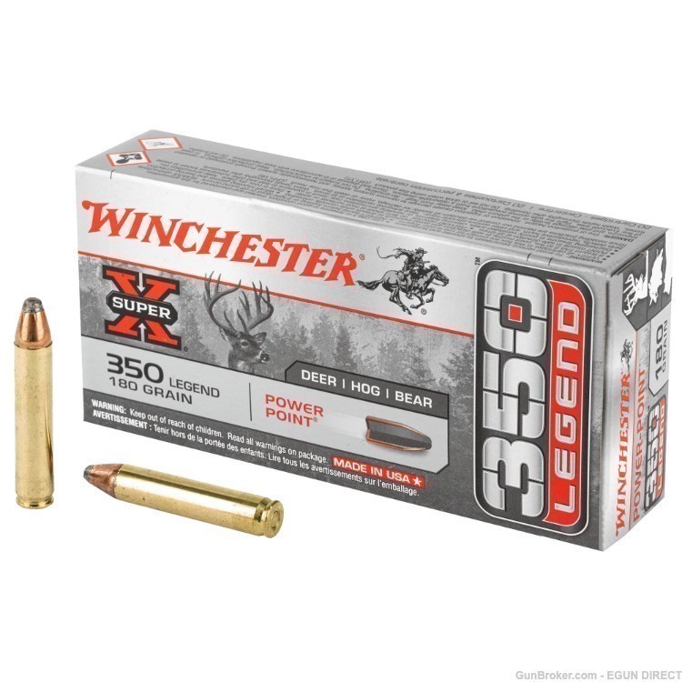 Winchester Ammunition Super-X 350 Legend 180gr Power Point - 20rd-img-0