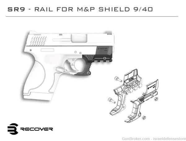 Recover Tactical Rail Adapter for Smith & Wesson Shield - SHR9-img-3