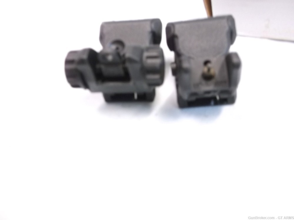 M4 BACK -UP SIGHTS FIT  PICATINNY/ WEAVER RAIL FLIP -UP STYLE, ADJUSTABLE -img-3