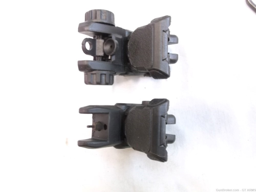 M4 BACK -UP SIGHTS FIT  PICATINNY/ WEAVER RAIL FLIP -UP STYLE, ADJUSTABLE -img-2