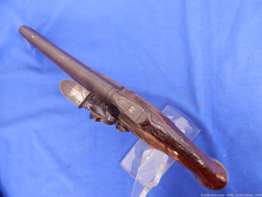 Rev War Era 1760s German Left Handed Flintlock Military Pistol-img-3