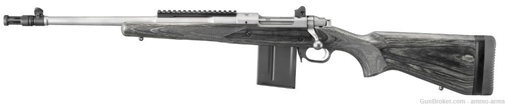 Ruger Gunsite Scout Left Hand .308 Win 18.7" Stainless / Black 10 Rds 6821-img-1