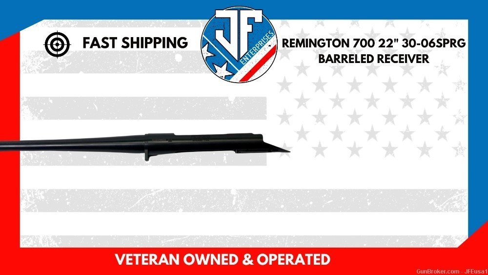 Remington 700 22" 30-06 Blued Barreled Receiver-img-0