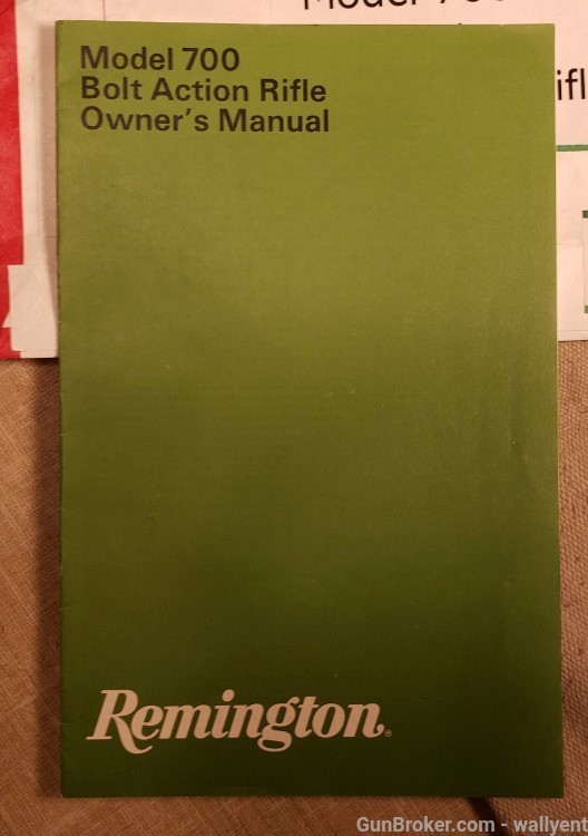 Remington Model 700 Bolt Action Rifle Owners Manual  Form RD 5461 Rev. 1175-img-1