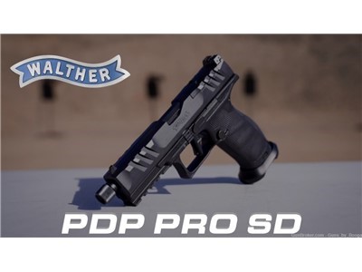 WALTHER ARMS PDP PRO SD 9MM CP 4.6" 18+1 OR BLACK 2844176